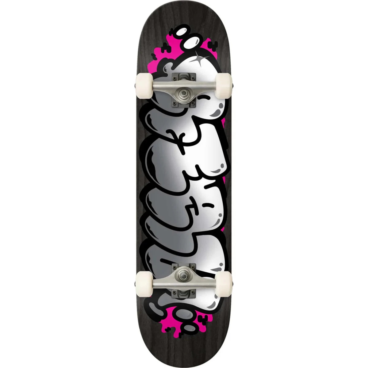 Real Bubble Letter Complete Foil Skateboard 8.5 - Goodnews Skateshop