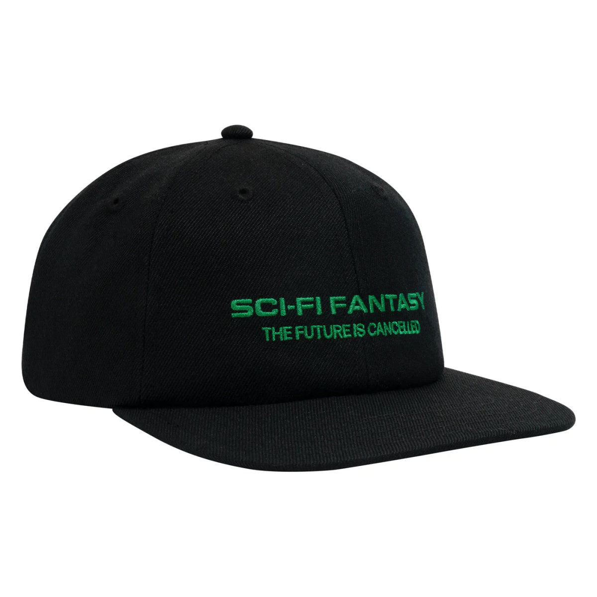 Sci - Fi Future Is Cancelled Hat in Black - Goodnews Skateshop