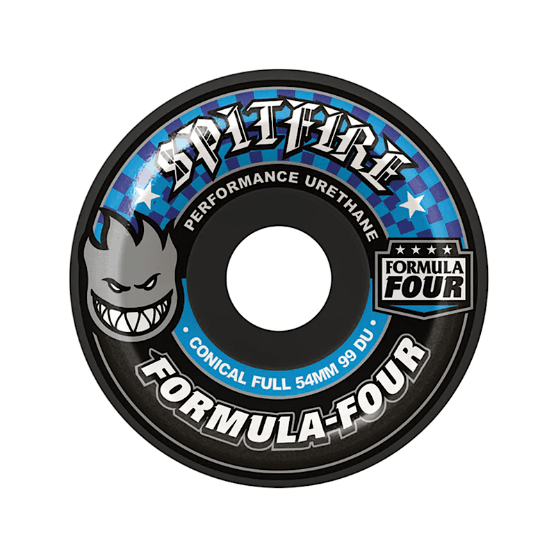 Spitfire F4 Conical Full Wheels 99d 54mm in Black - Goodnews Skateshop