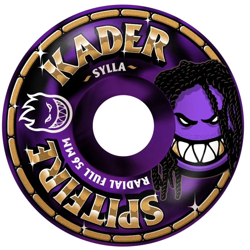 Spitfire F4 Kader Rolly Radial Full Wheels 99D 56mm in Black Purple Swirl