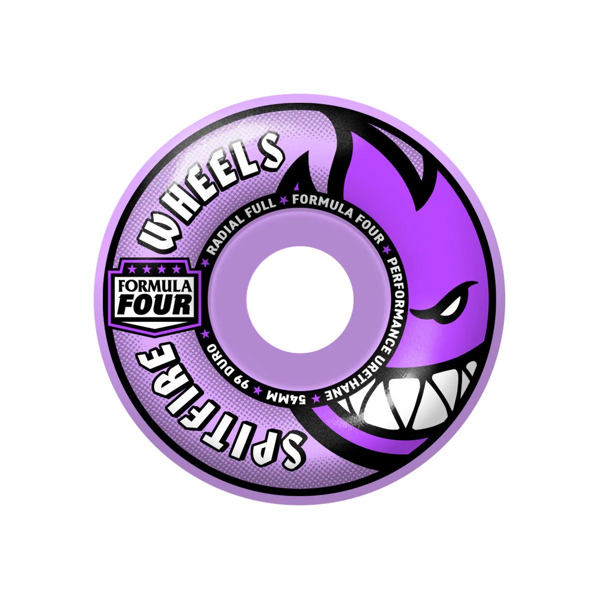 Spitfire F4 Team Colors Radial Full 99d 54mm in Light Purple - Goodnews Skateshop