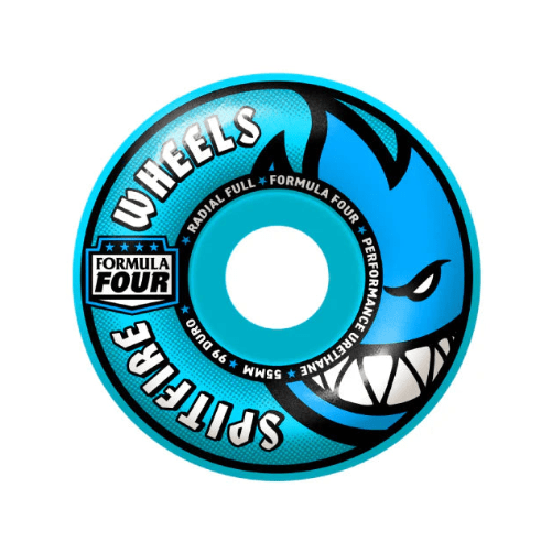 Spitfire F4 Team Colors Radial Full 99d 55mm in Light Blue - Goodnews Skateshop