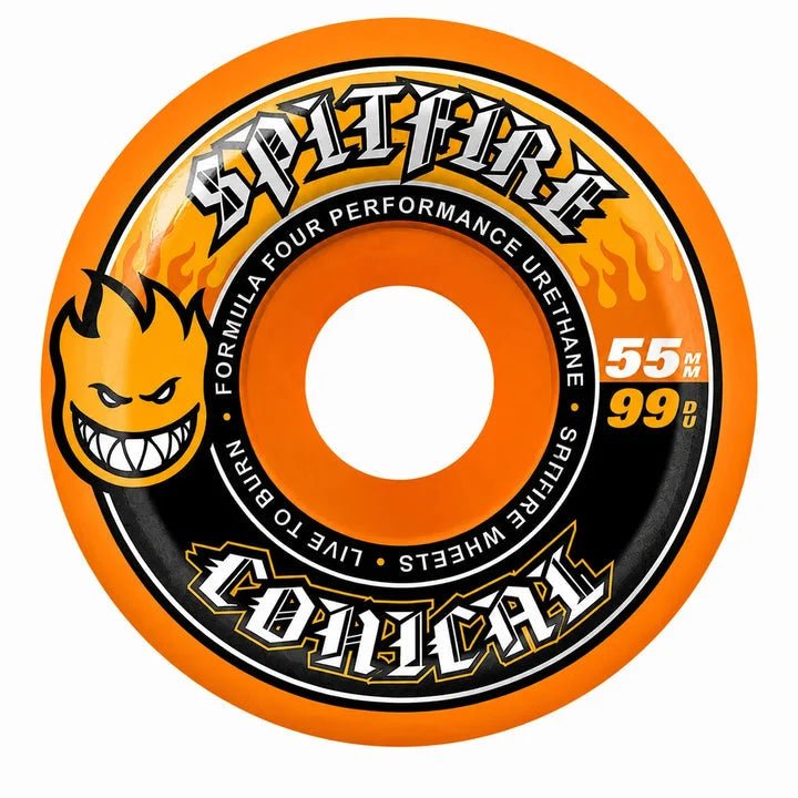 Spitfire F4 Team Conical Wheels 99d 55mm in Orange - Goodnews Skateshop