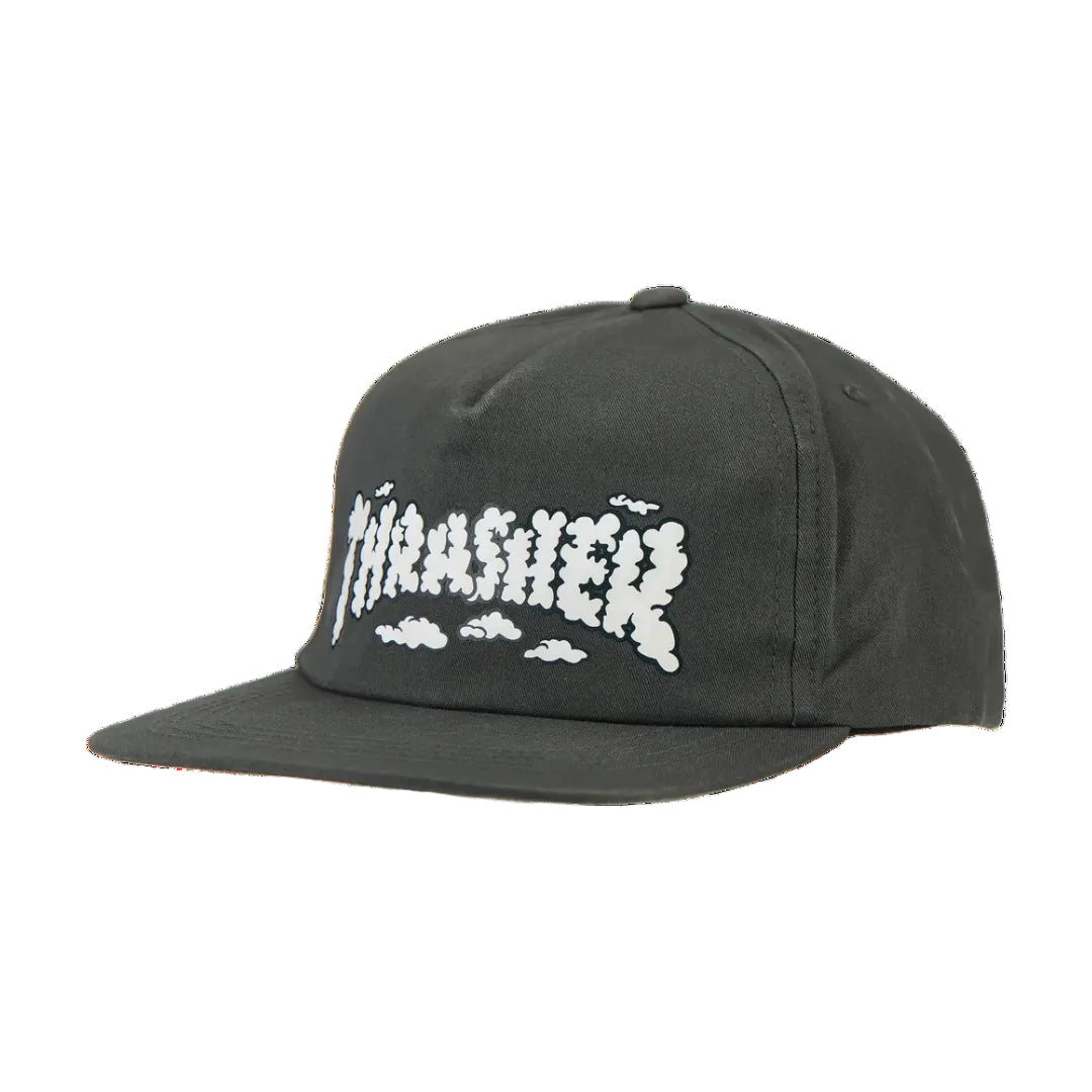 Thrasher Clouds By Spanky Snapback Hat in Charcoal - Goodnews Skateshop
