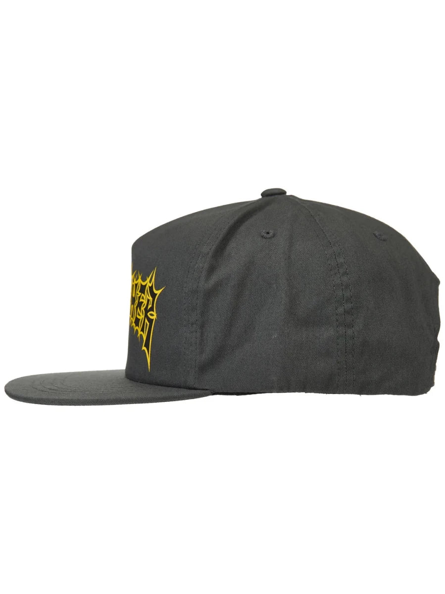 Thrasher Spikey Snapback Hat in Charcoal - Goodnews Skateshop