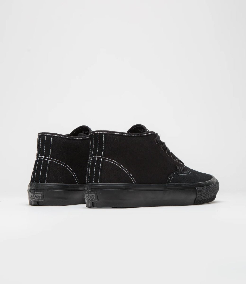 Vans Skate Authentic Mid in Blackout - Goodnews Skateshop