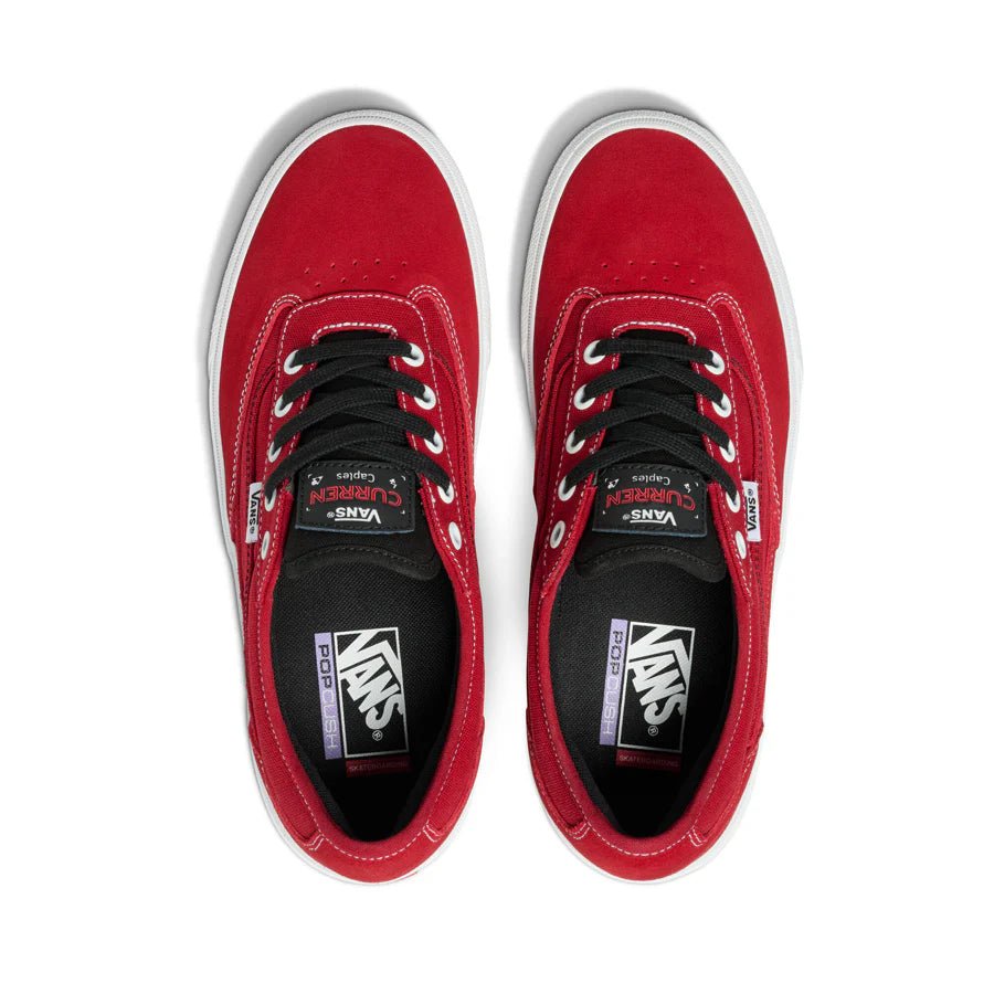Vans Skate Curren Caples in Red/White - Goodnews Skateshop