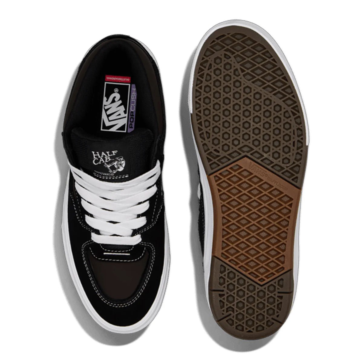 Vans Skate Half Cab Wafflecup in Black/White - Goodnews Skateshop