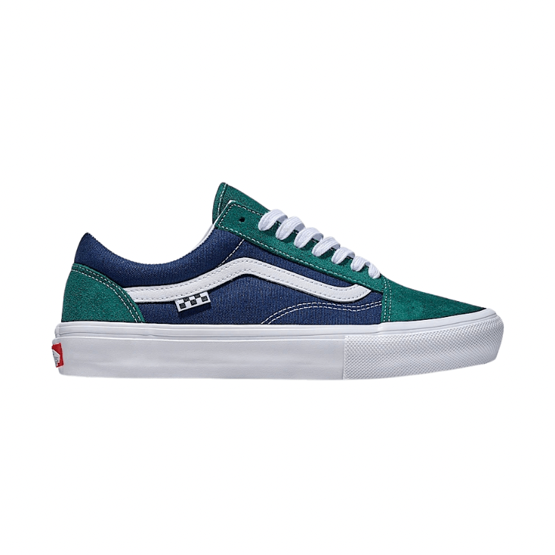 Vans Skate Old Skool in Tartan Green/Blue - Goodnews Skateshop