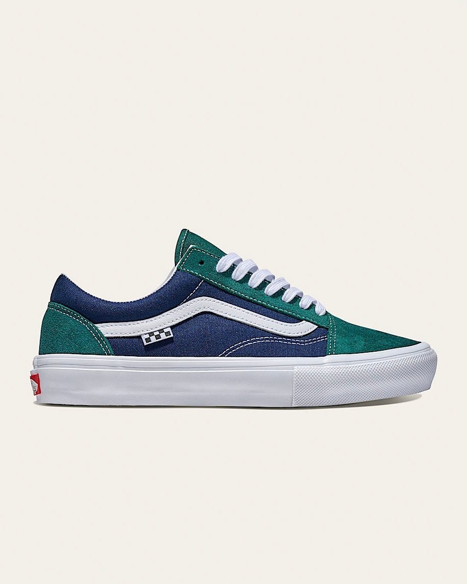 Vans Skate Old Skool in Tartan Green/Blue - Goodnews Skateshop