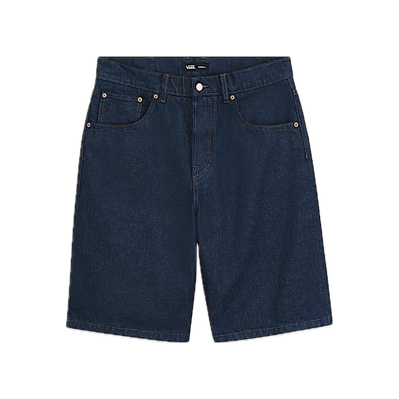 Vans Skate Premium Check - 5 Baggy Denim Shorts in Dark Rinse Blue - Goodnews Skateshop