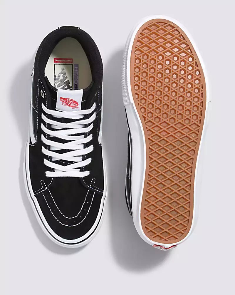Vans Skate Sk8 - Hi in Black/White - Goodnews Skateshop