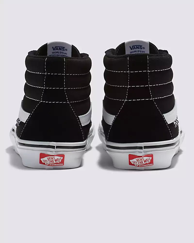 Vans Skate Sk8 - Hi in Black/White - Goodnews Skateshop