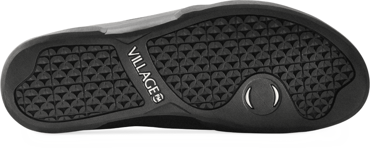 Village PM 1PM Mid in Black/Natural Black - Goodnews Skateshop
