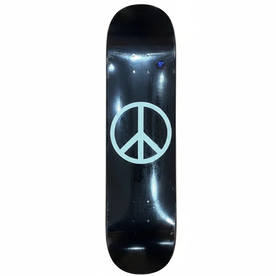 Violet Black Glow In the Dark Peace Deck 8.25 - Goodnews Skateshop
