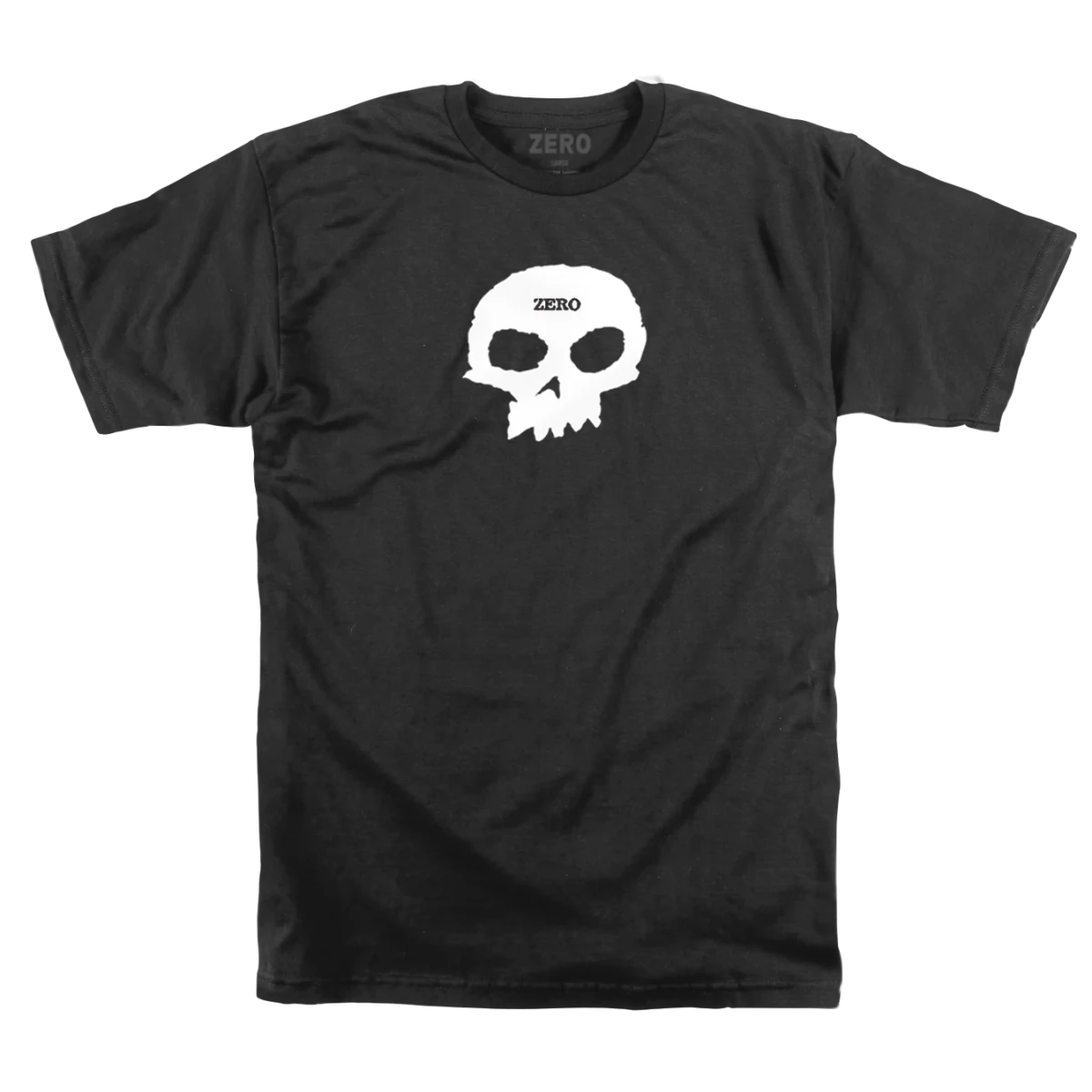 Zero Single Skull T-Shirt in Black - Goodnews Skateshop