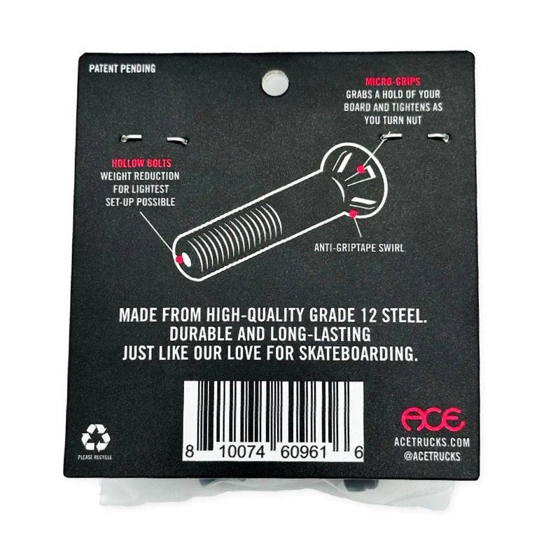 Ace AF1 Hollow Bolts 1" - Goodnews Skateshop