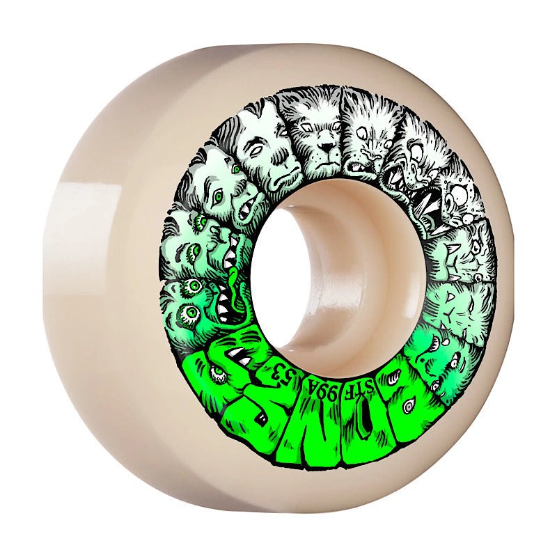 Bones STF Weird Wolf V5 Wheels 99a 54mm - Goodnews Skateshop