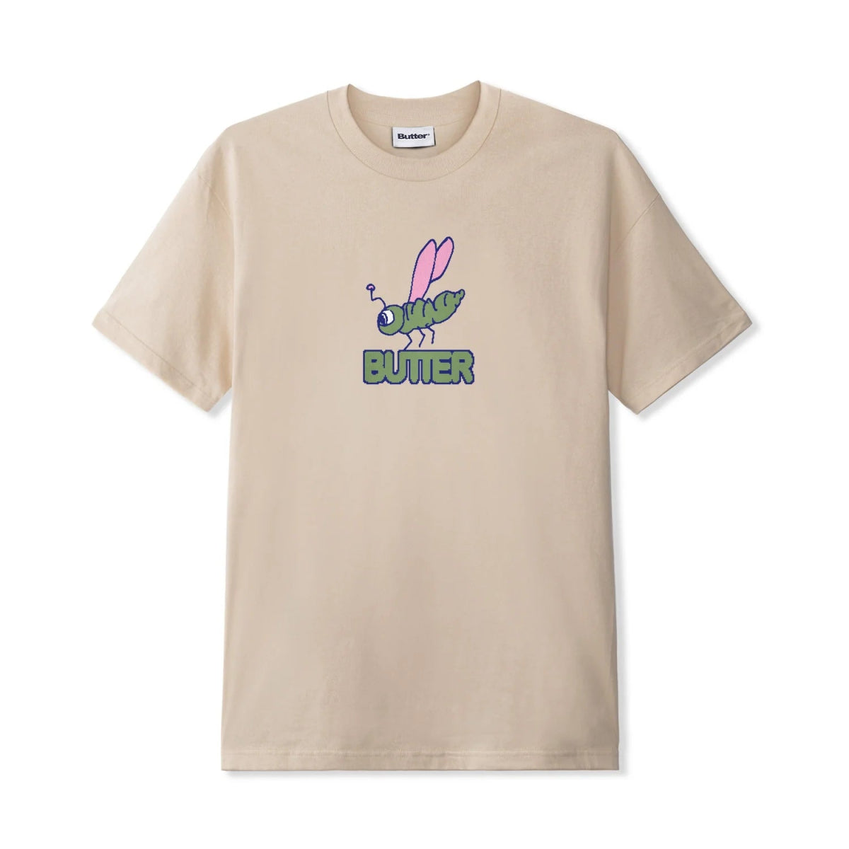 Butter Goods Dragonfly T-Shirt in Sand - Goodnews Skateshop