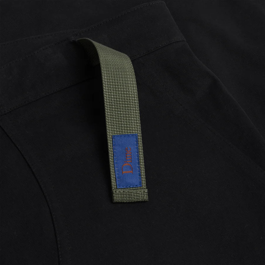 Dime Belted Twill Pants in Dark Charcoal - Goodnews Skateshop
