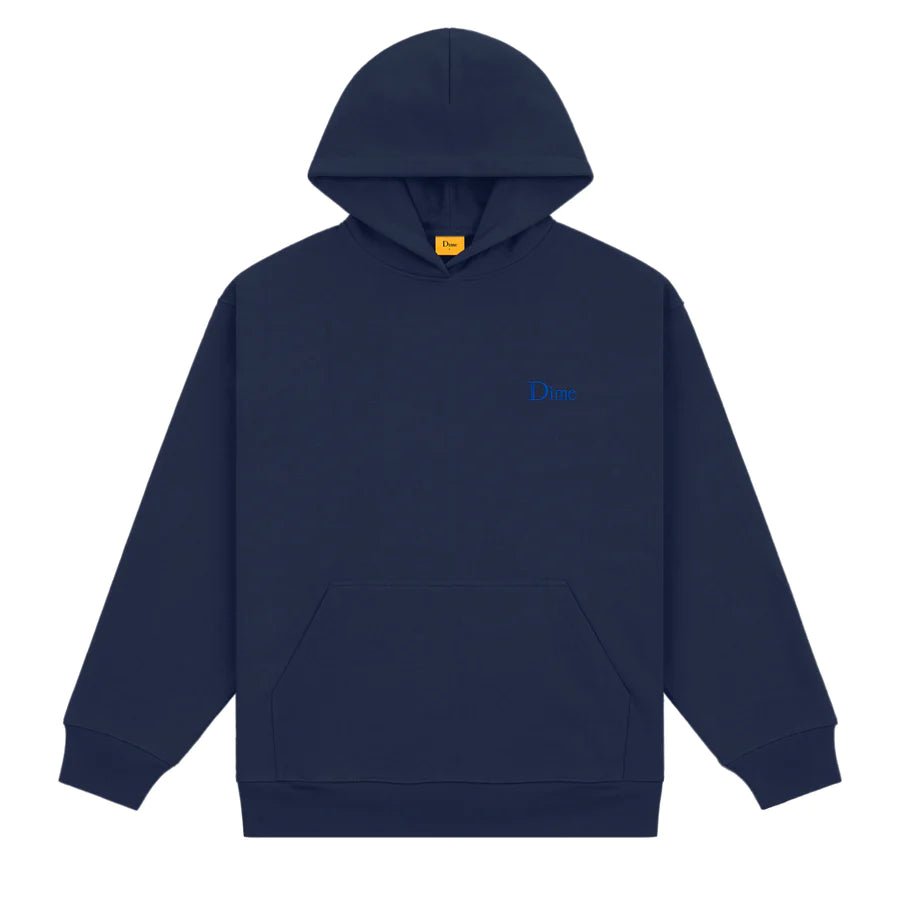 Dime Classic Small Logo Hoodie in Navy - Goodnews Skateshop