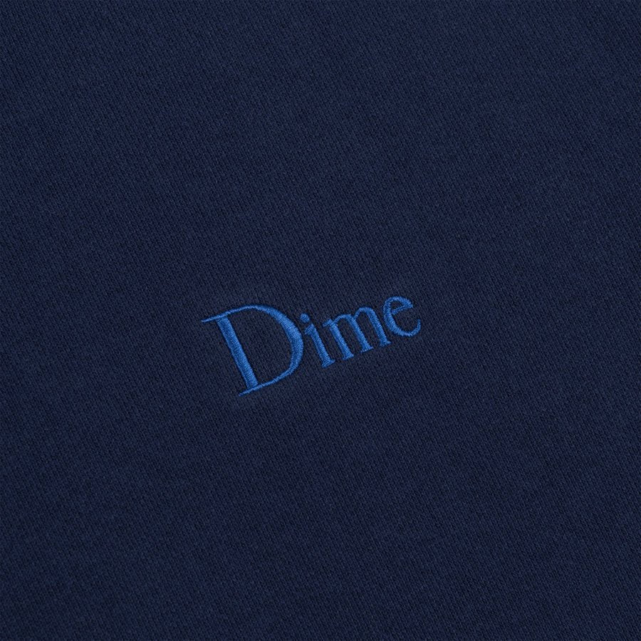 Dime Classic Small Logo Hoodie in Navy - Goodnews Skateshop