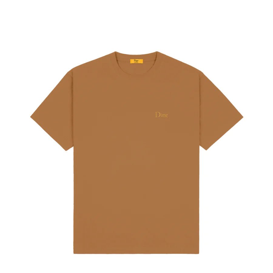 Dime Classic Small Logo T-Shirt in Cappuccino - Goodnews Skateshop