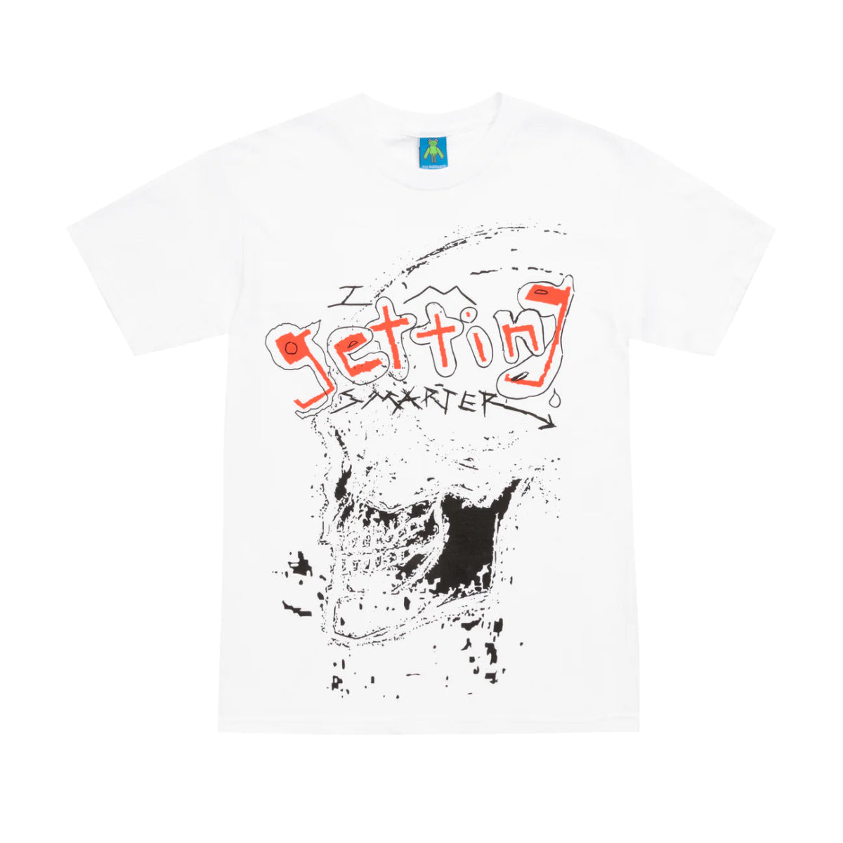 Frog Im Getting Smarter Tee in White - Goodnews Skateshop