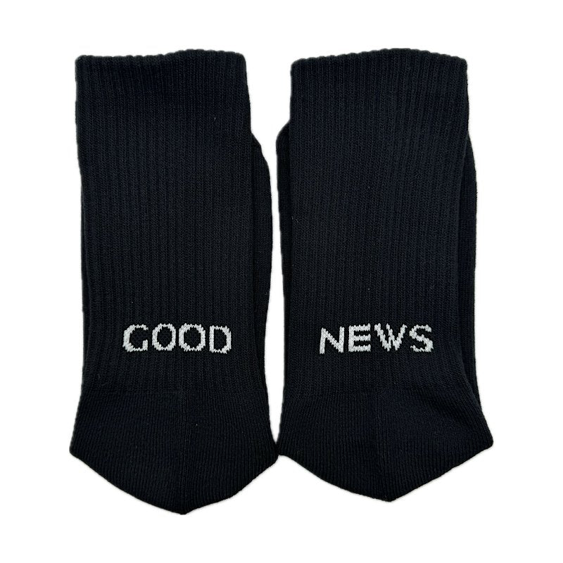 Goodnews Achilles Sock in Black - Goodnews Skateshop