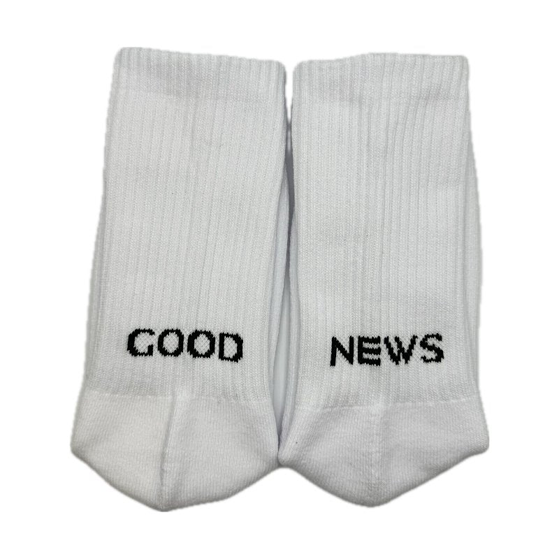 Goodnews Achilles Sock in White - Goodnews Skateshop