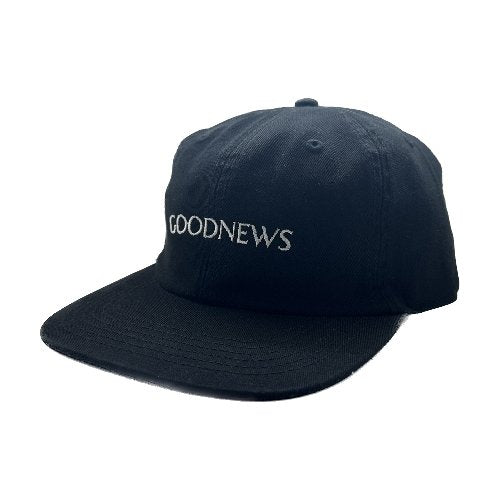 Goodnews Crew 6 Panel Cap in Black - Goodnews Skateshop