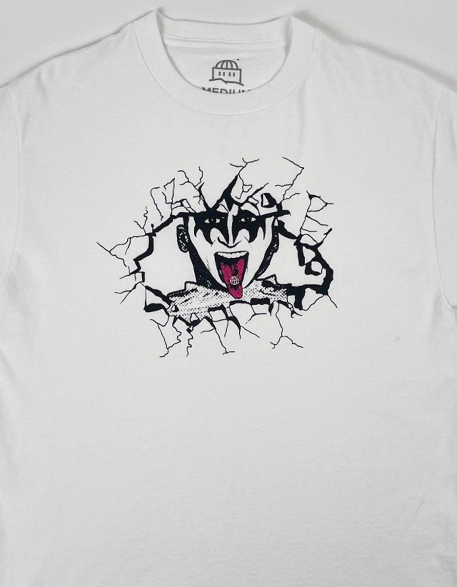 Goodnews Frontman Tee in White - Goodnews Skateshop