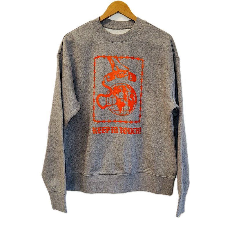 Goodnews Keep In Touch Crew in Heather Grey - Goodnews Skateshop