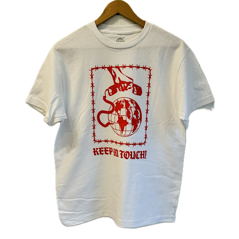 Goodnews Keep In Touch T-Shirt in White - Goodnews Skateshop