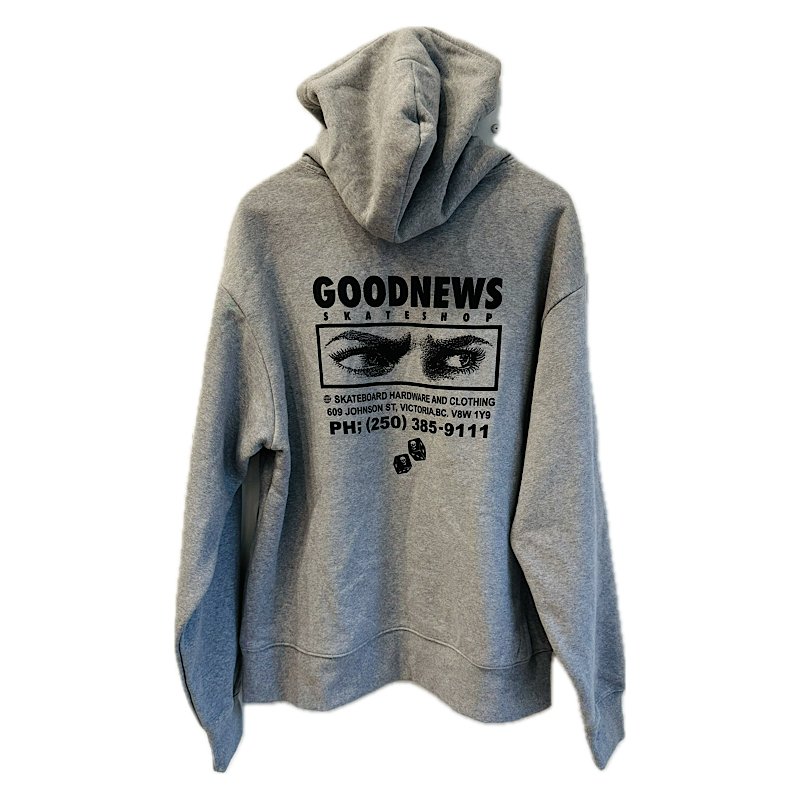Goodnews Reaper Hoodie in Heather Grey - Goodnews Skateshop