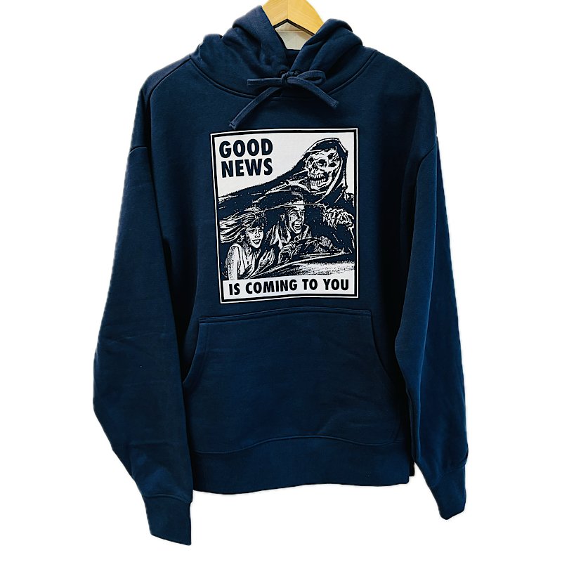 Goodnews Reaper Hoodie in Midnight Blue - Goodnews Skateshop