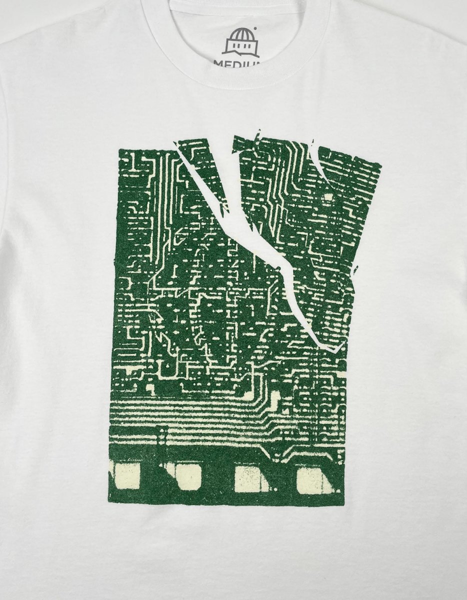 Goodnews Tamper Tee in White - Goodnews Skateshop