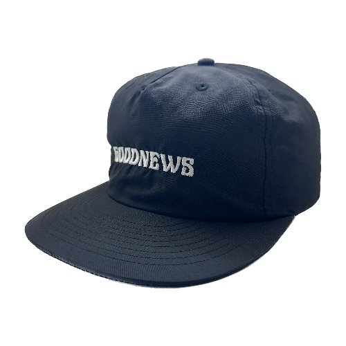 Goodnews Wavy Nylon 5 Panel Cap in Black - Goodnews Skateshop