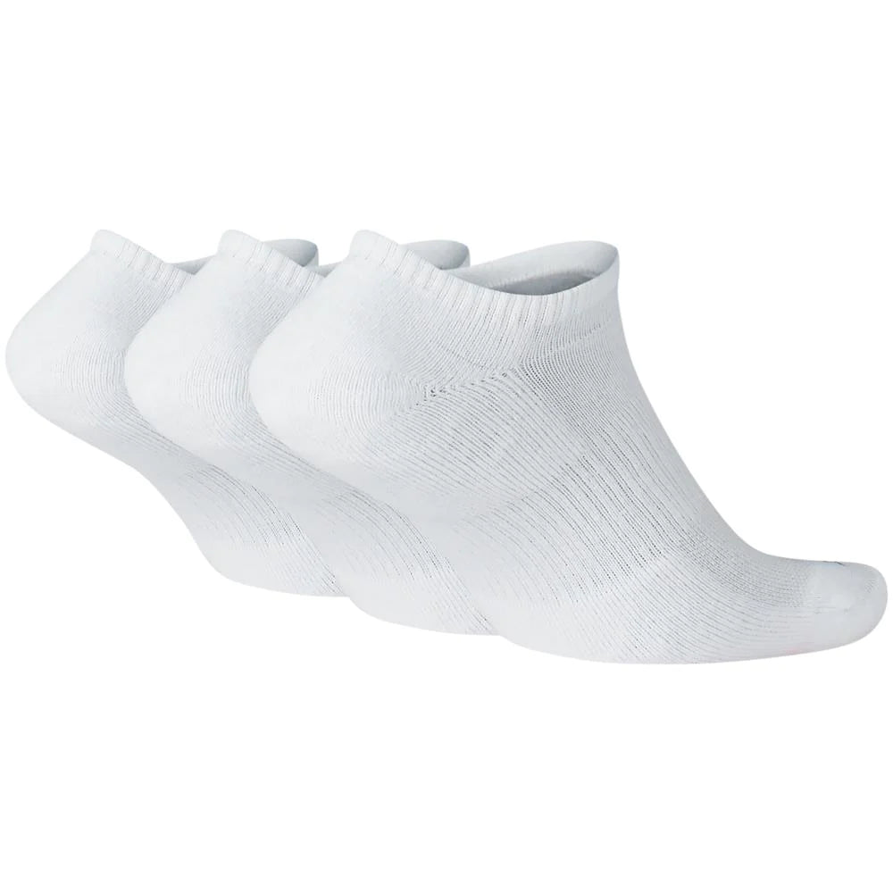 Nike Everyday Plus Cushioned No-Show Sock 3 Pack in White - Goodnews Skateshop