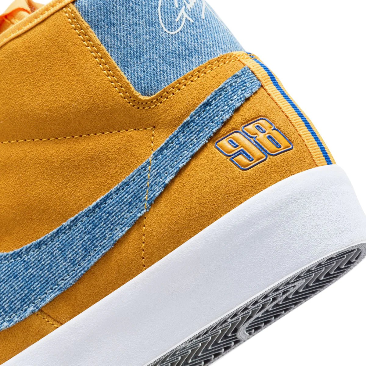 Nike SB Blazer Mid GT in University Gold - Goodnews Skateshop