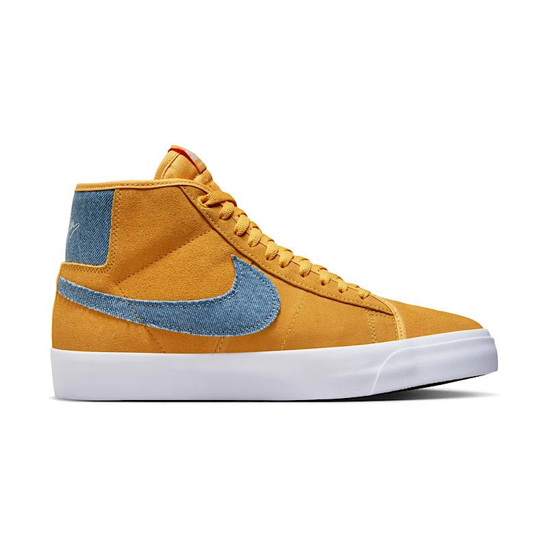 Nike SB Blazer Mid GT in University Gold - Goodnews Skateshop