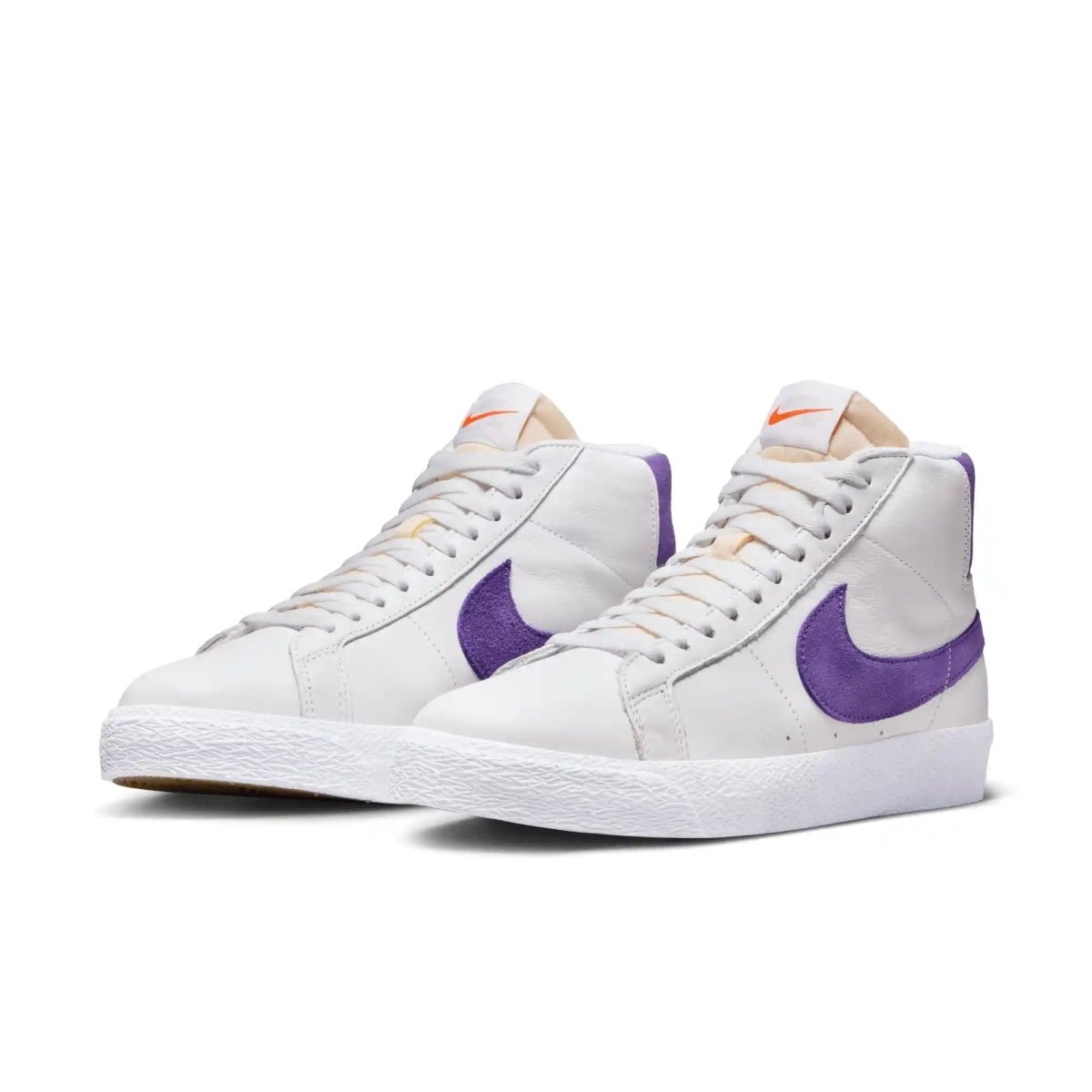 Nike SB Blazer Mid in White/Court Purple - Goodnews Skateshop
