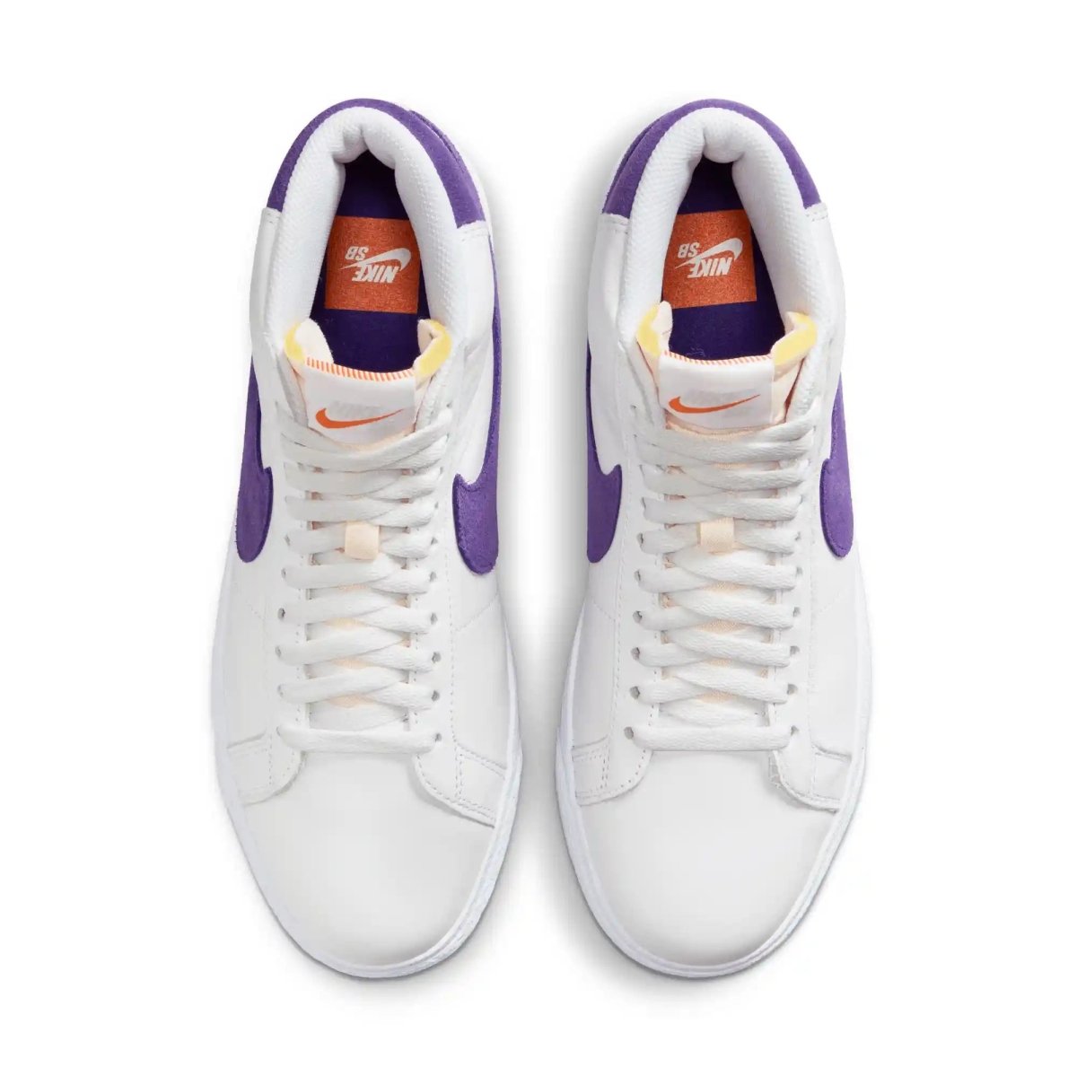 Nike SB Blazer Mid in White/Court Purple - Goodnews Skateshop