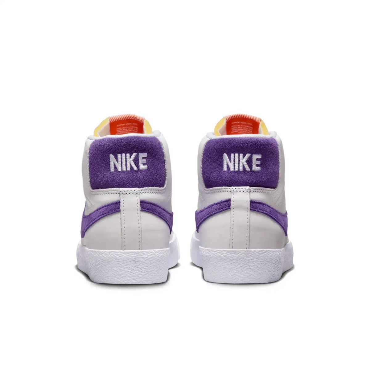 Nike SB Blazer Mid in White/Court Purple - Goodnews Skateshop