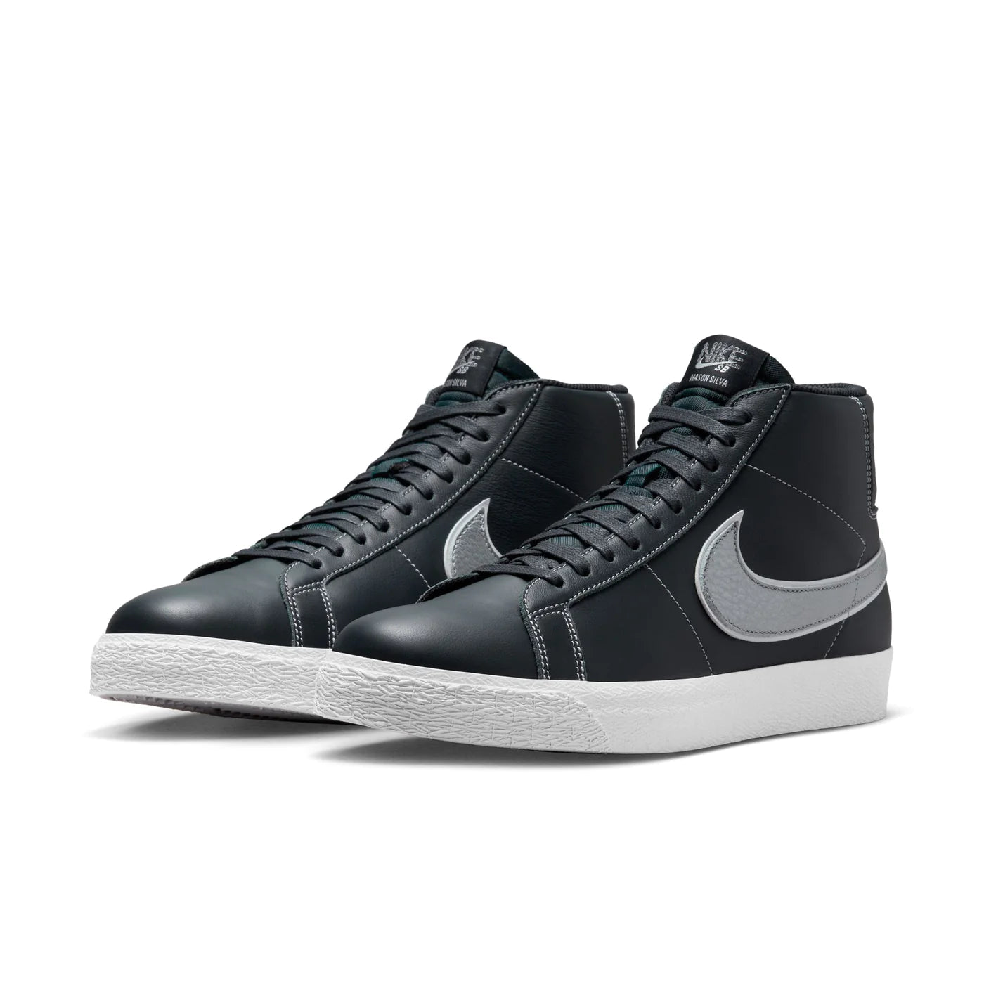 Nike SB Blazer Mid X Mason Silva in Blackened Blue/Wolf Grey - Blackened Blue - Goodnews Skateshop