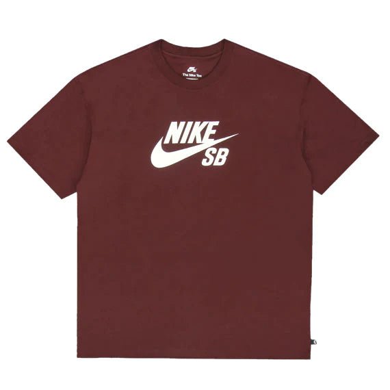 Nike SB Logo T-Shirt in Burgundy Crush - Goodnews Skateshop