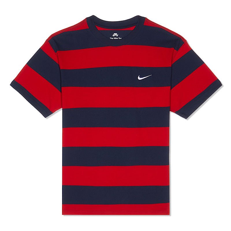 Nike SB Stripe T-Shirt in University Red - Goodnews Skateshop