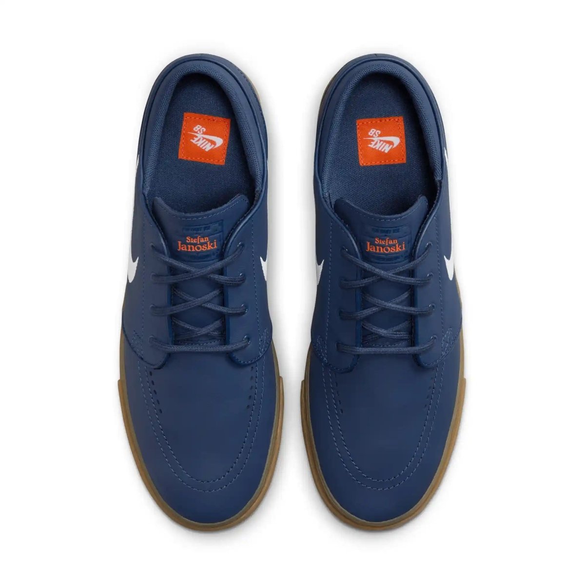 Nike SB Zoom Janoski OG+ in Navy/White-Navy-Gum Light Brown - Goodnews Skateshop