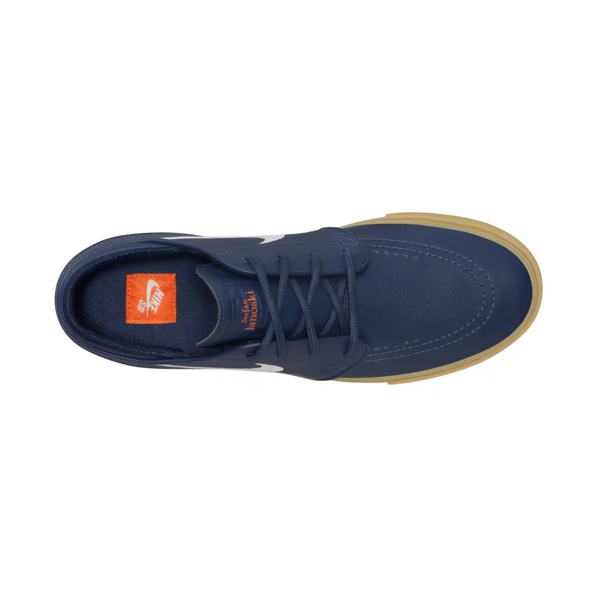 Nike SB Zoom Janoski OG+ in Navy/White-Navy-Gum Light Brown - Goodnews Skateshop