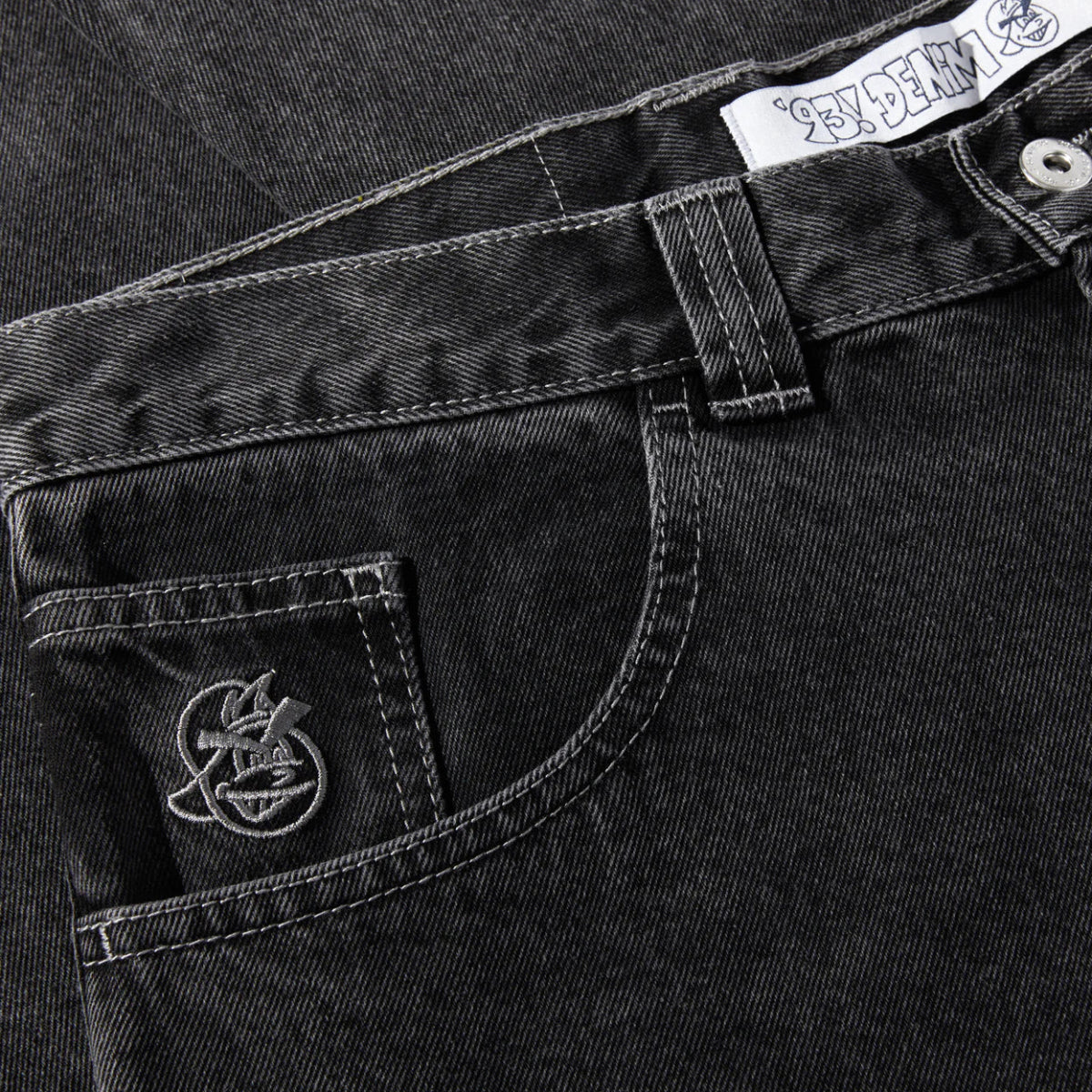 Polar '93! Denim in Silver Black - Goodnews Skateshop